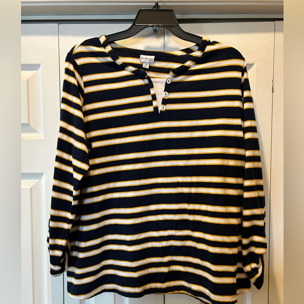 Nautical Striped Long Sleeve Top